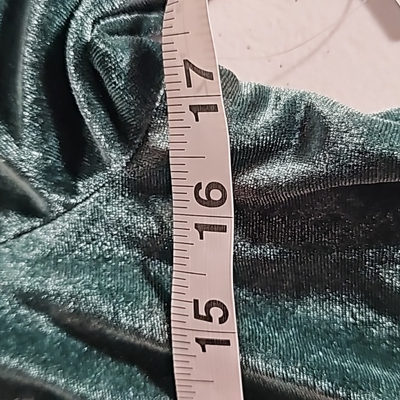 Pink Rose x Dry Goods Evergreen Velour Long Sleeves Cardigan Jacket XS NWT - Picture 9 of 16